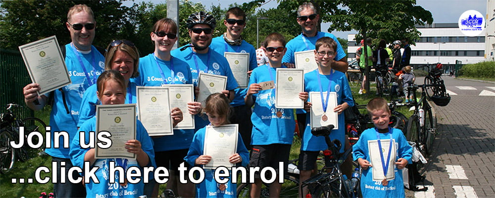 Enroll for the Three Counties Charity Cycle Ride